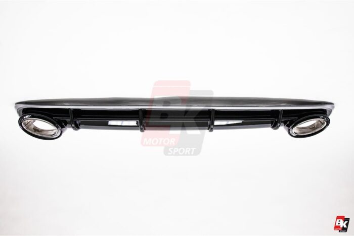 BKM Front Bumper Kit with Rear Diffuser (RS Style - Glossy Black), fits Audi A6 C7.0