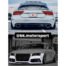 BKM Front Bumper Kit with Rear Diffuser (RS Style - Glossy Black), fits Audi A7 C7.0