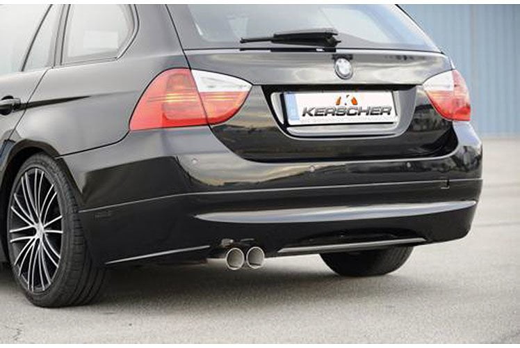 Kerscher Rear Bumper Extension Spirit for Exhaust Left with Carbon Insert, fits BMW 3-Series E91 08/08 (not 335i/d) Kerscher Rear Bumper Extension Spirit for Exhaust Left with Carbon Insert, fits BMW 3-Series E91 08/08 (not 335i/d)