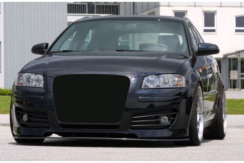 Kerscher Front Bumper K-Line 3 with Headlamp Washers, fits Audi A3 8P