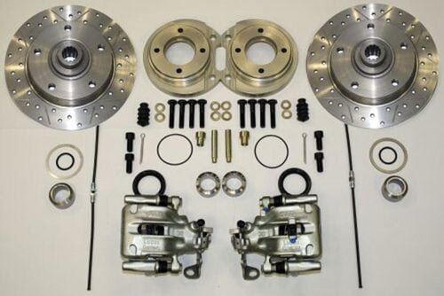 Kerscher Rear Disc Brake 130/5 Swing-Axle, Grooved and Drilled, fits Volkswagen Beetle