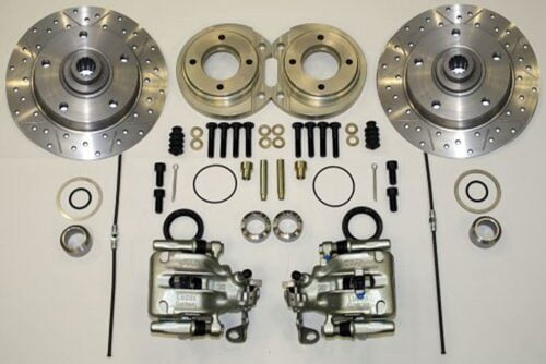 Kerscher Rear Disc Brake 130/5, Grooved and Drilled, fits Volkswagen Beetle