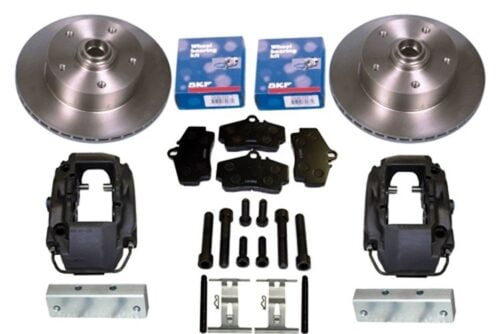 Kerscher Front Disc Brake Vented 4-Piston Porsche 130/5, fits Volkswagen Beetle
