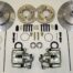Kerscher Rear Disc Brake 100/4 Swing-Axle, Grooved and Drilled, fits Volkswagen Beetle