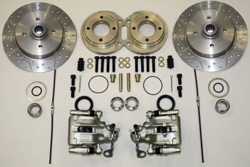 Kerscher Rear Disc Brake 100/4, Grooved and Drilled, fits Volkswagen Beetle