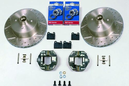 Kerscher Front Disc Brake Vented 100/4, Grooved and Drilled, fits Volkswagen Beetle