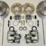 Kerscher Rear Disc Brake 130/4 Swing-Axle, Grooved and Drilled, fits Volkswagen Beetle