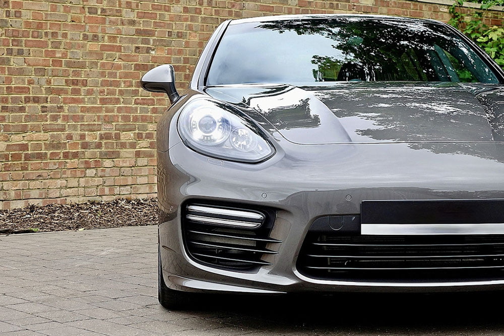 BKM Turbo Style Front Bumper with LED Daylights, fits Panamera 970.2 BKM Turbo Style Front Bumper with LED Daylights, fits Panamera 970.2