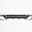BKM Rear Diffuser (RS Style - Glossy Black), fits Audi TT/TTS Mk3