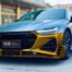 BKM Front Bumper Kit (RS Style) with Carbon Style Lip, fits Audi A7/S7 C8