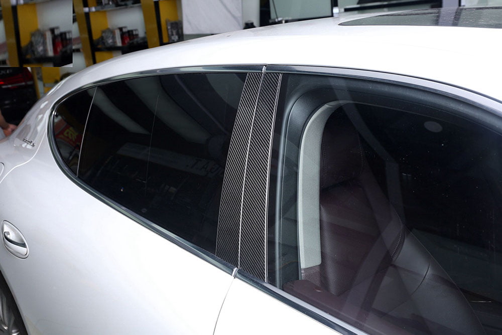 BKM Carbon B Column Decoration Set, fits Panamera 970