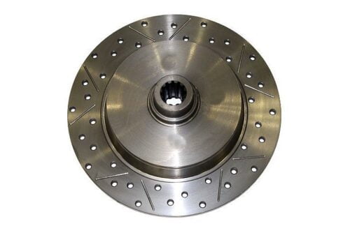 Kerscher Brake Disc Rear, Grooved and Drilled, fits Volkswagen Beetle