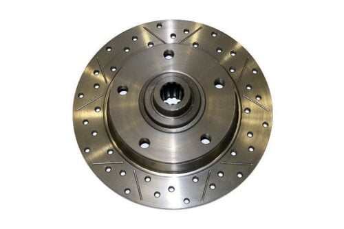 Kerscher Brake Disc Rear, Grooved and Drilled 130/5, fits Volkswagen Beetle