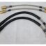 Kerscher Steel Flexible Brake Hoses for IRS, fits Volkswagen Beetle 1302/03