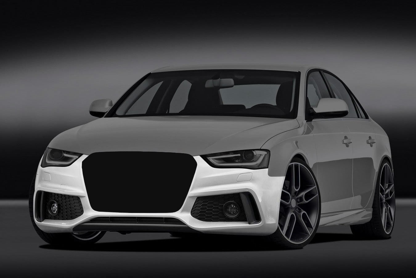 Caractere Front Bumper with Foglights, fits Audi A4 B8.5 Caractere Front Bumper with Foglights, fits Audi A4 B8.5