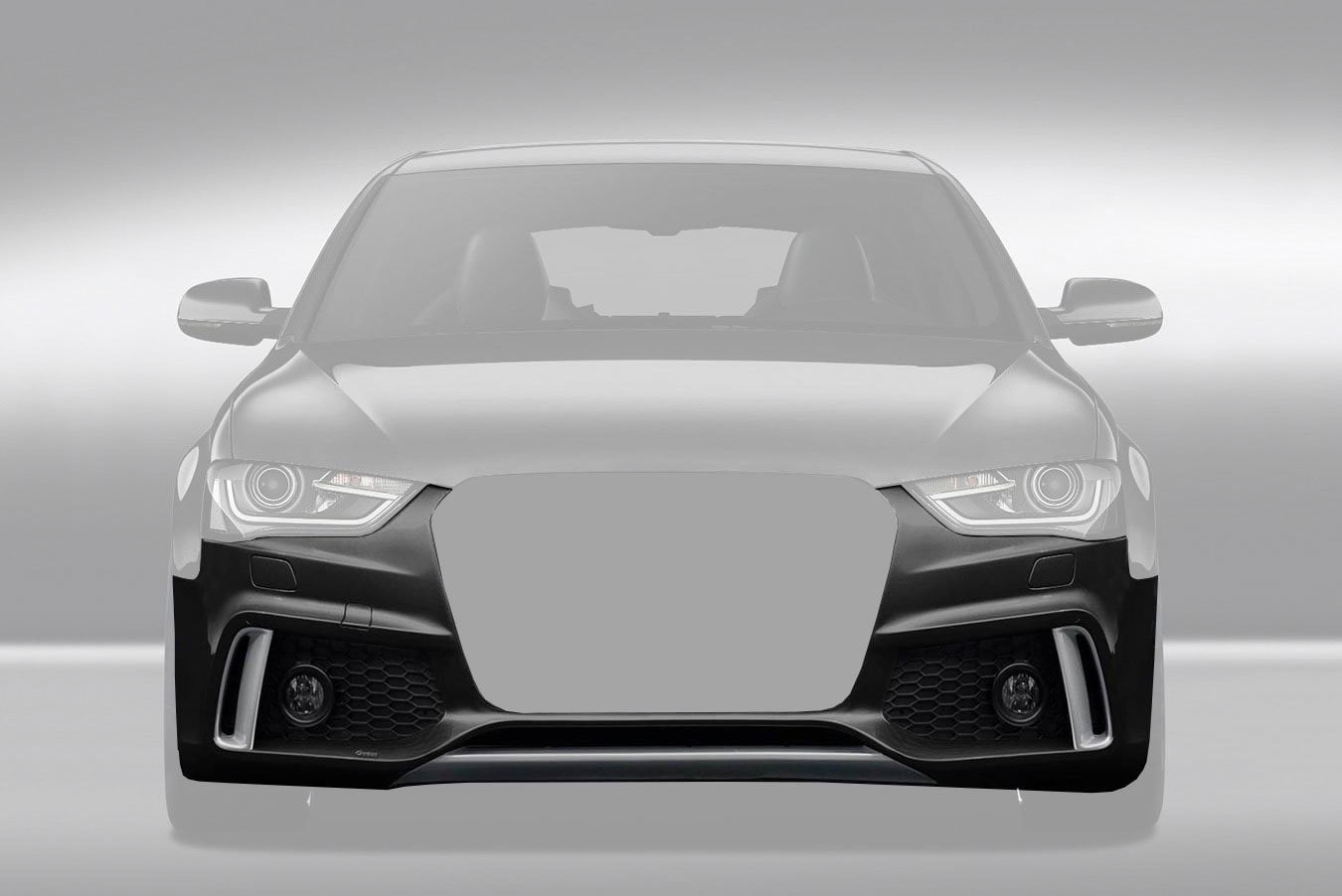 Caractere Front Bumper with Foglights, fits Audi A4 B8.5 Caractere Front Bumper with Foglights, fits Audi A4 B8.5